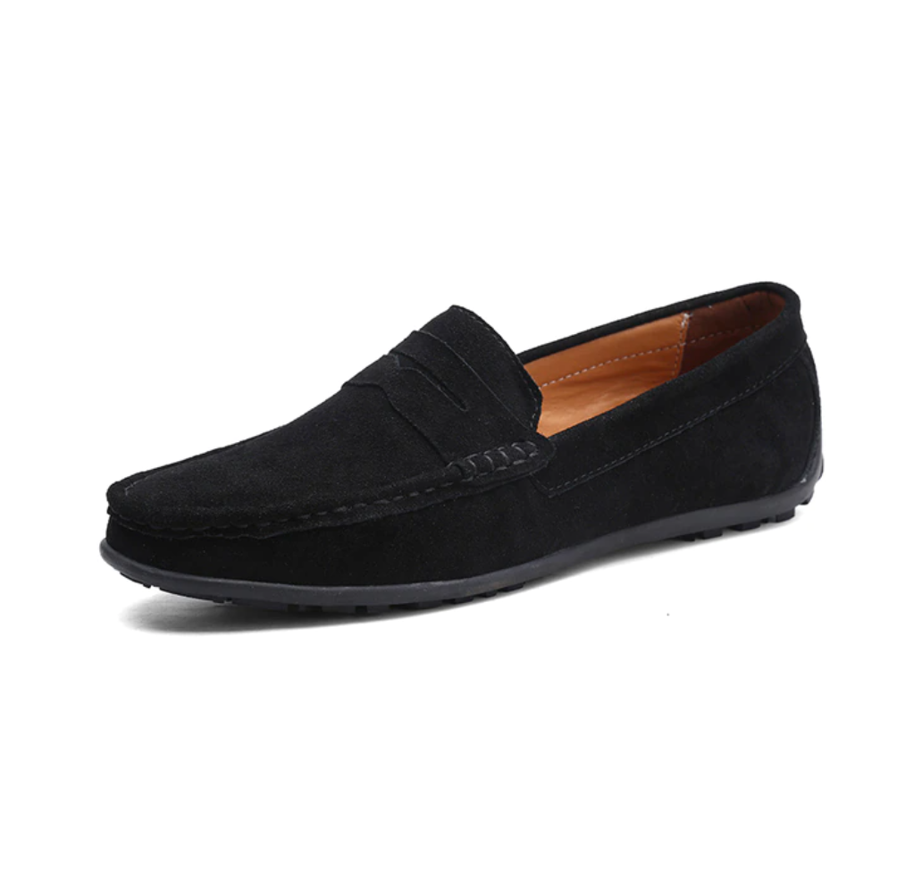 🔥2026🔥Men's Spring/Autumn Suede Genuine Leather Casual Driving Loafers/Moccasins | Plus Size