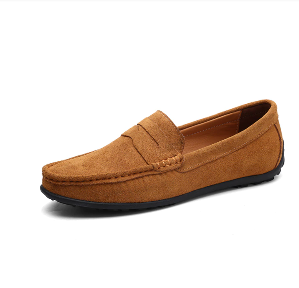 🔥2026🔥Men's Spring/Autumn Suede Genuine Leather Casual Driving Loafers/Moccasins | Plus Size