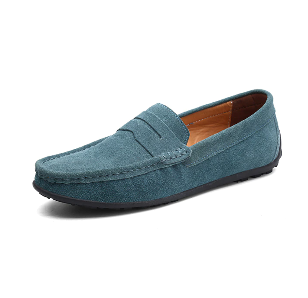 🔥2026🔥Men's Spring/Autumn Suede Genuine Leather Casual Driving Loafers/Moccasins | Plus Size