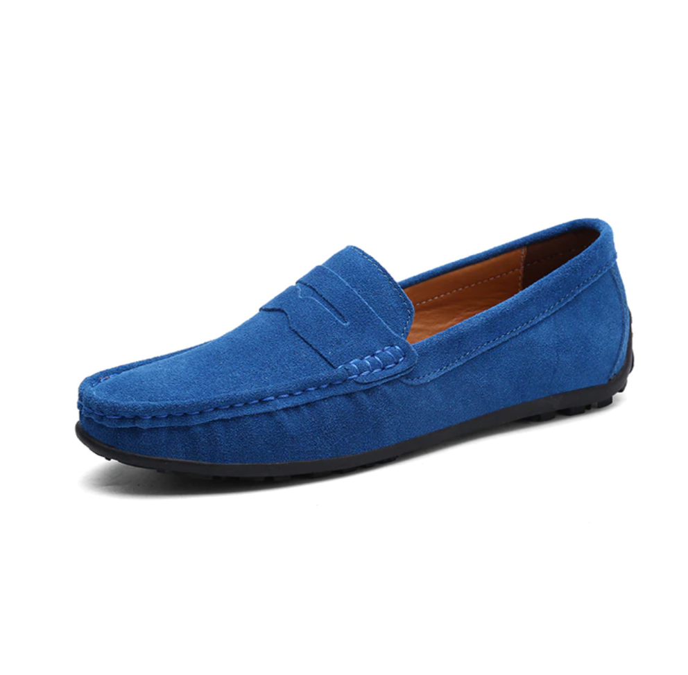🔥2026🔥Men's Spring/Autumn Suede Genuine Leather Casual Driving Loafers/Moccasins | Plus Size