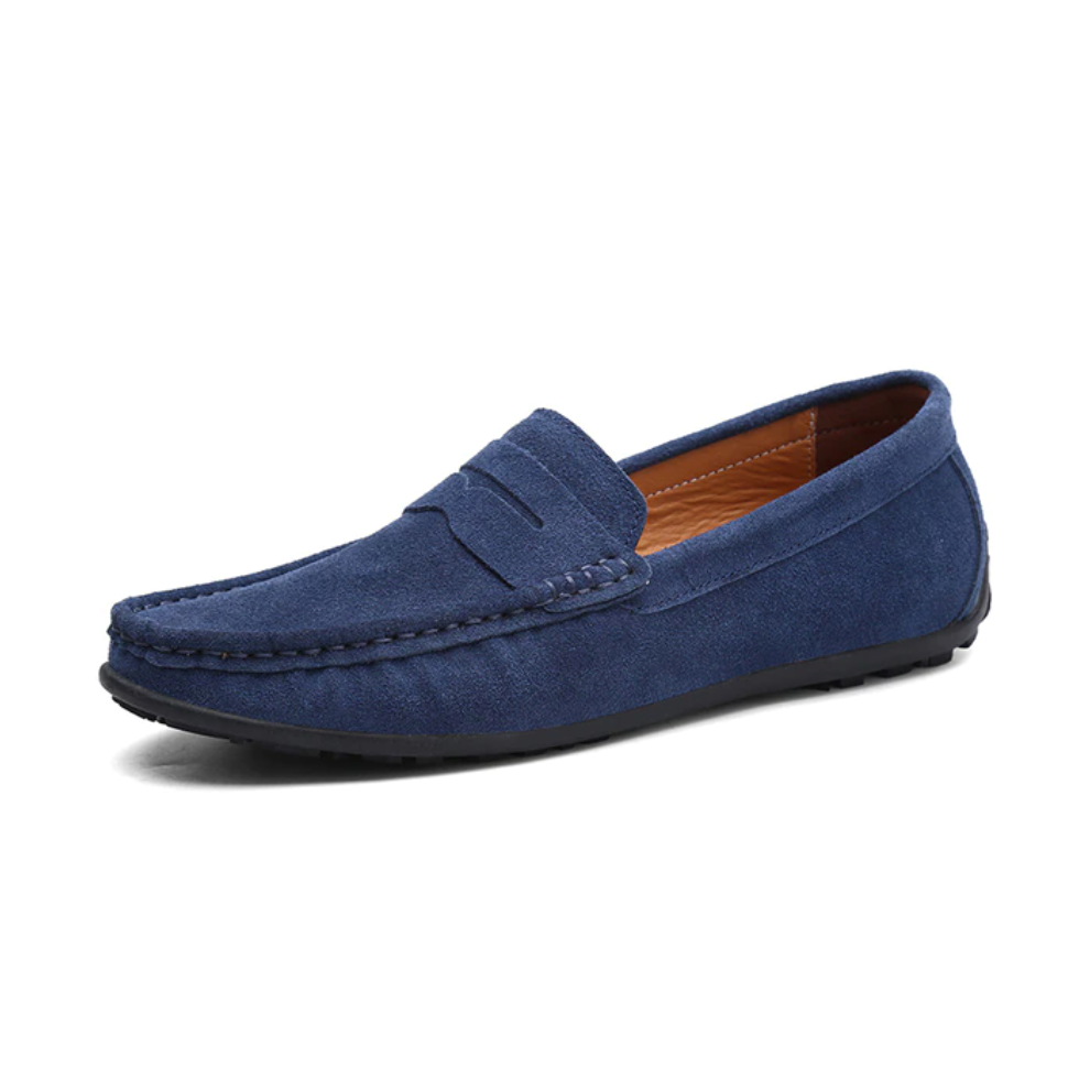 🔥2026🔥Men's Spring/Autumn Suede Genuine Leather Casual Driving Loafers/Moccasins | Plus Size