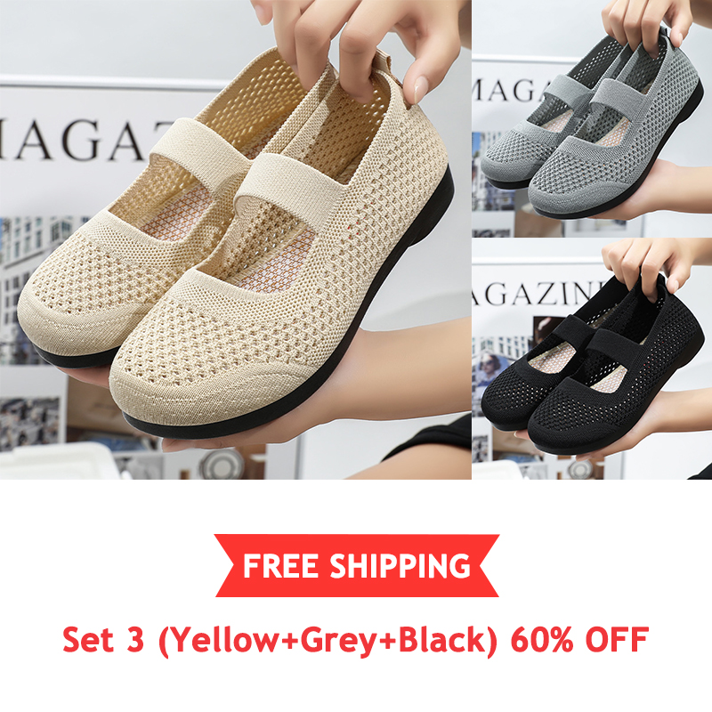 🔥Last Day 49% OFF🔥 - Women Comfortable Arch Support Non-Slip Flat Shoes