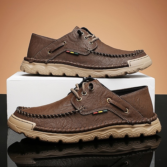 Men's Tan Outdoor Sneakers with Mesh Upper, Cushioned Insole and Durable Rubber Sole for Sports, Hiking and Active Outdoor Adventures