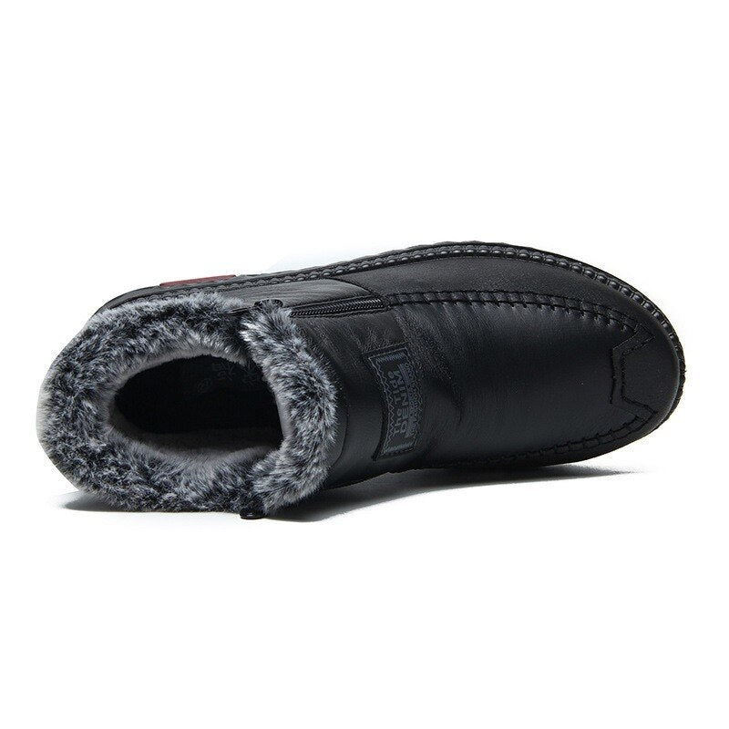 Women's Waterproof Non-slip Cotton Leather Boots ( HOT SALE !!!-50% OFF For a Limited Time )