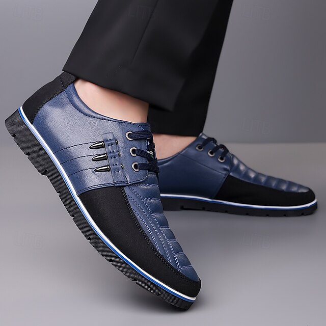 Men's Brown and Black Lace-Up Sneakers – Stylish Sporty Shoes for Casual Outings and Active Lifestyles