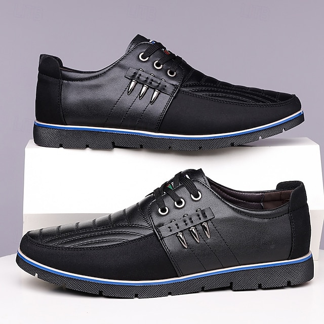 Men's Brown and Black Lace-Up Sneakers – Stylish Sporty Shoes for Casual Outings and Active Lifestyles