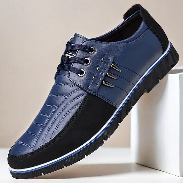 Men's Brown and Black Lace-Up Sneakers – Stylish Sporty Shoes for Casual Outings and Active Lifestyles