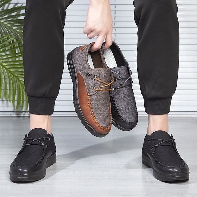 Men's Brown and Tan Slip-On Sneakers with Elastic Design - Lightweight, Flexible Footwear for Casual Outings, Travel and Everyday Wear