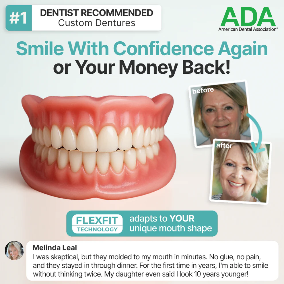 Ends Today: 70% OFF! SEAGRIL™ Custom-Fit Full Functional DenturesMake you more confident