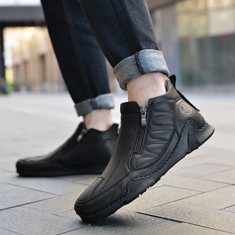 🔥Last Day Promotion 70% OFF🎁Men's Waterproof Orthopedic Walking Shoes, Improve Posture, Pain Free, Easy On Off, For Riding Driving and Daily Commutes