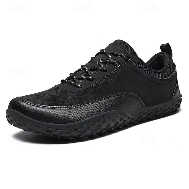 Green and Black Men's Outdoor Hiking Shoes with Lace-Up Closure and Rugged Sole – Ideal for Adventure Seekers, Casual Outdoor Activities and Everyday Fashion