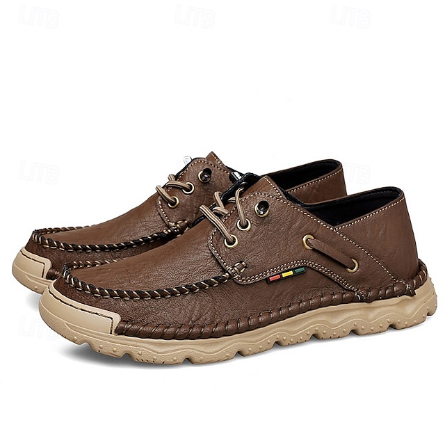 Men's Tan Outdoor Sneakers with Mesh Upper, Cushioned Insole and Durable Rubber Sole for Sports, Hiking and Active Outdoor Adventures
