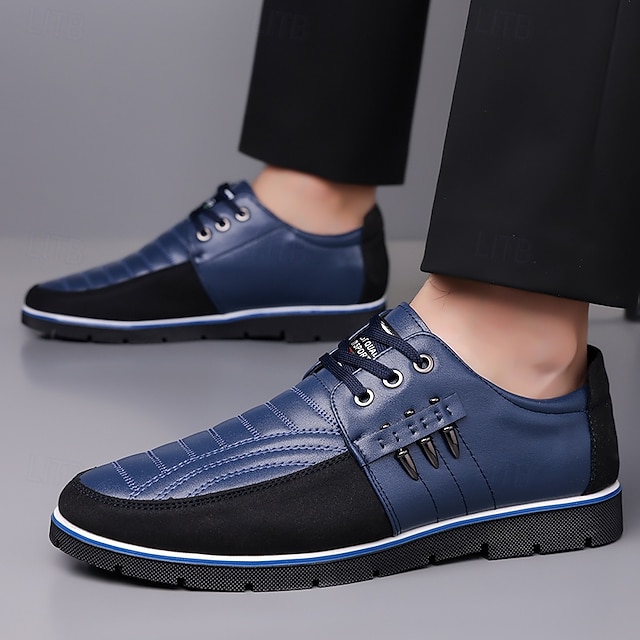 Men's Brown and Black Lace-Up Sneakers – Stylish Sporty Shoes for Casual Outings and Active Lifestyles