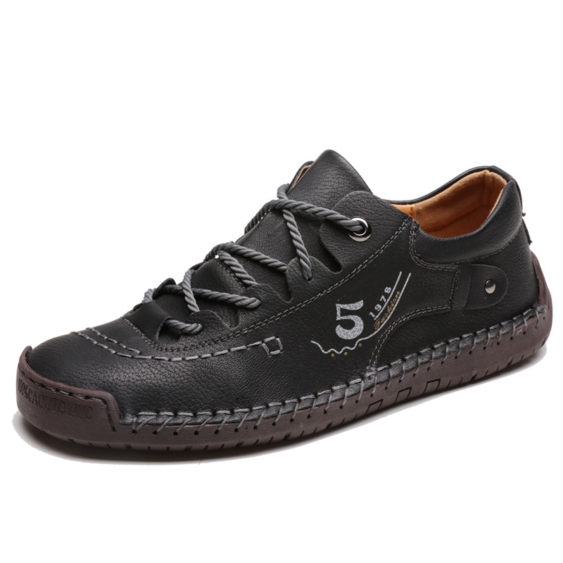 6601 Large Size Men'S Hand-Sewn Casual Shoes Men'S Low-Top Business Casual Leather Shoes