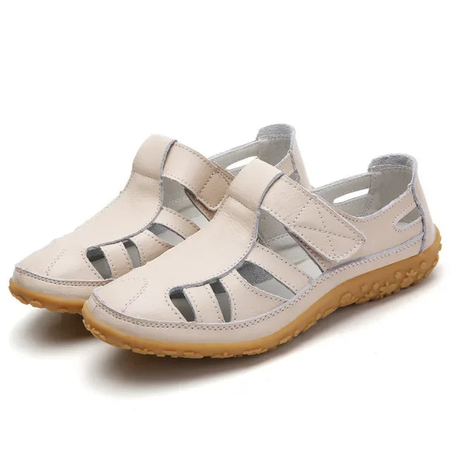 (⏰Aktion – 50% Rabatt 🔥) Klassische Sommersandalen aus hochwertigem Leder mit weicher Sohle für Komfort und Vielseitigkeit.