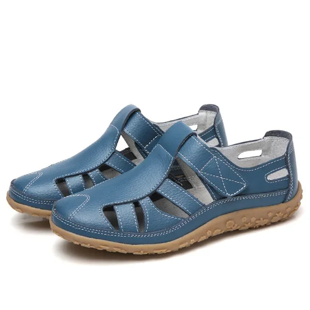 (⏰Aktion – 50% Rabatt 🔥) Klassische Sommersandalen aus hochwertigem Leder mit weicher Sohle für Komfort und Vielseitigkeit.