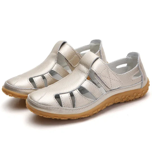 (⏰Aktion – 50% Rabatt 🔥) Klassische Sommersandalen aus hochwertigem Leder mit weicher Sohle für Komfort und Vielseitigkeit.