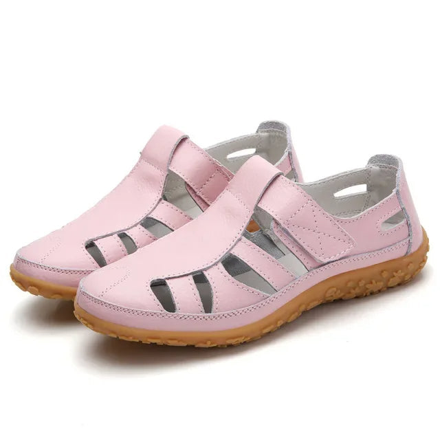 (⏰Aktion – 50% Rabatt 🔥) Klassische Sommersandalen aus hochwertigem Leder mit weicher Sohle für Komfort und Vielseitigkeit.