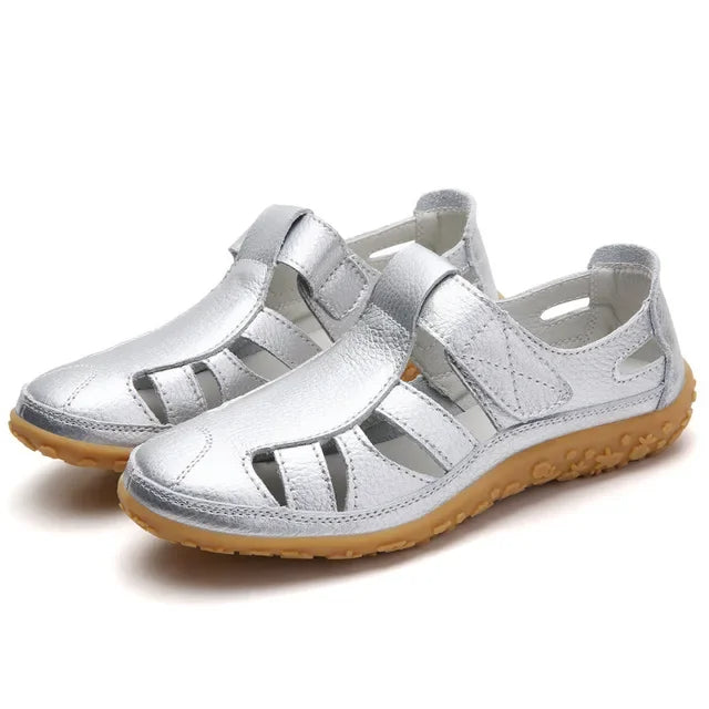 (⏰Aktion – 50% Rabatt 🔥) Klassische Sommersandalen aus hochwertigem Leder mit weicher Sohle für Komfort und Vielseitigkeit.