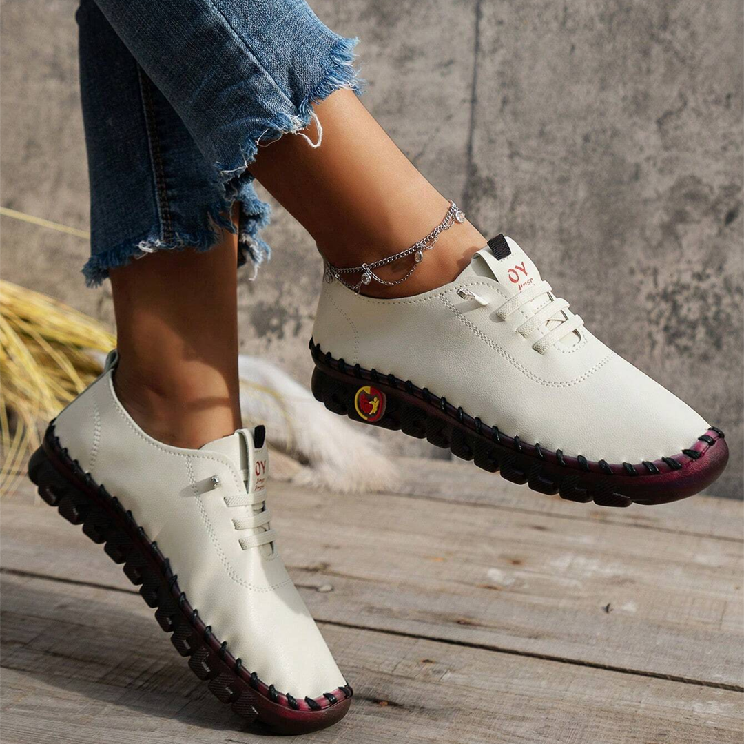 🔥Bestseller – Nur noch heute: 60 % Rabatt!🔥Handgenähte Uniqcomfy Damen-Lederschuhe mit breiter Zehenbox für höchsten Tragekomfort.