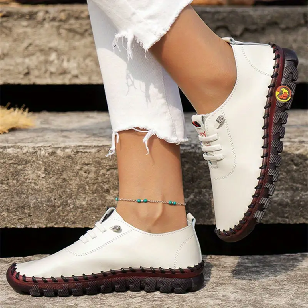 🔥Bestseller – Nur noch heute: 60 % Rabatt!🔥Handgenähte Uniqcomfy Damen-Lederschuhe mit breiter Zehenbox für höchsten Tragekomfort.