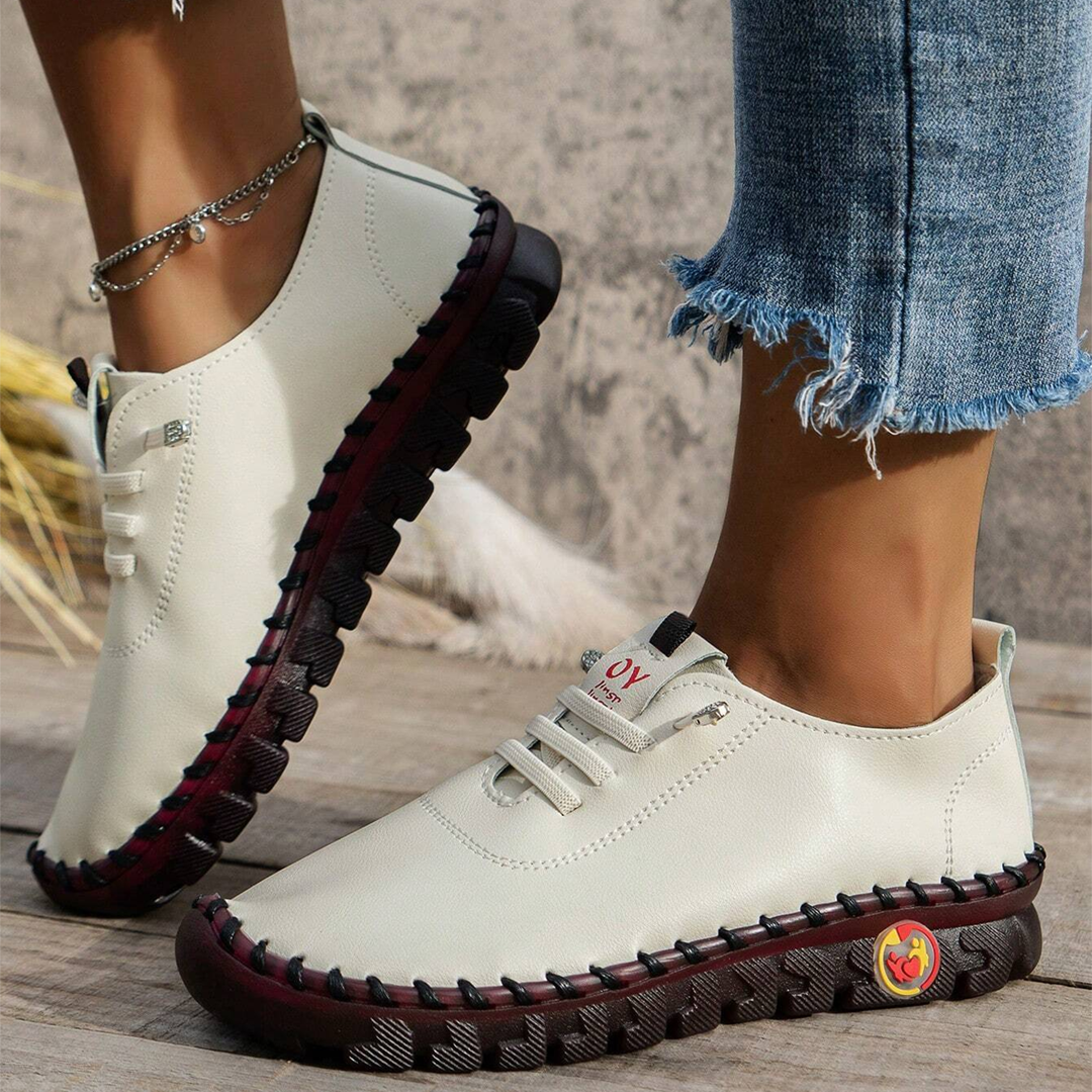 🔥Bestseller – Nur noch heute: 60 % Rabatt!🔥Handgenähte Uniqcomfy Damen-Lederschuhe mit breiter Zehenbox für höchsten Tragekomfort.