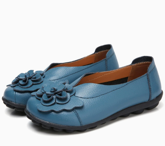 🔥70 % RABATT🔥 Bequeme Damen-Ballerinas aus Leder – Weiche Sohle, Halt für jeden Tag und ganztägiger Tragekomfort