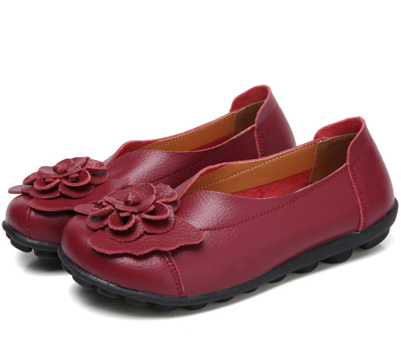 🔥70 % RABATT🔥 Bequeme Damen-Ballerinas aus Leder – Weiche Sohle, Halt für jeden Tag und ganztägiger Tragekomfort