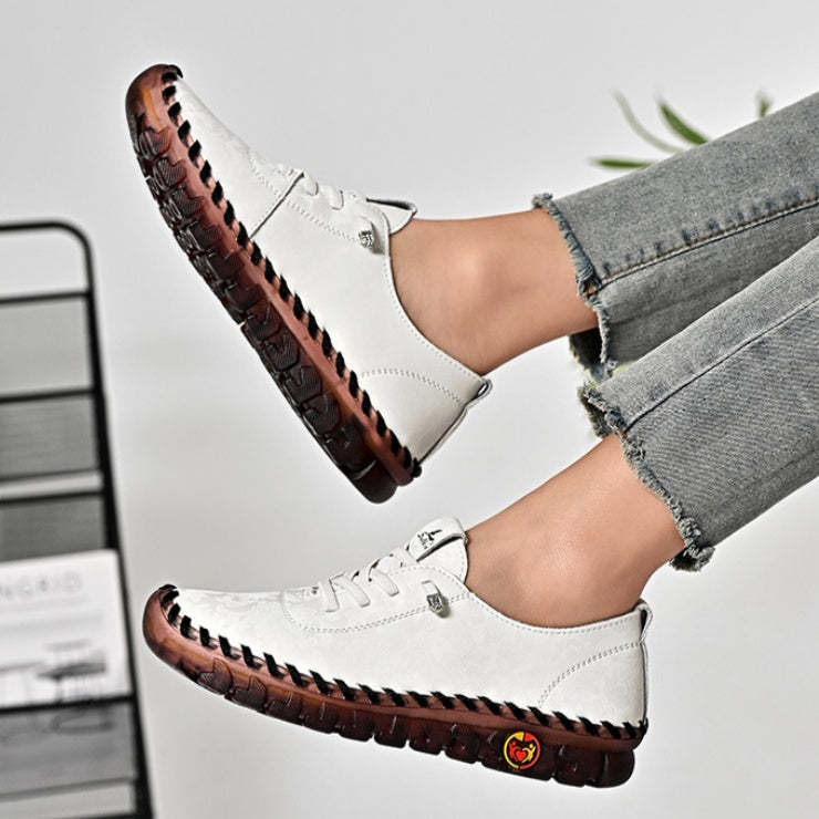 🔥Bestseller – Nur noch heute: 60 % Rabatt!🔥Handgenähte Uniqcomfy Damen-Lederschuhe mit breiter Zehenbox für höchsten Tragekomfort.