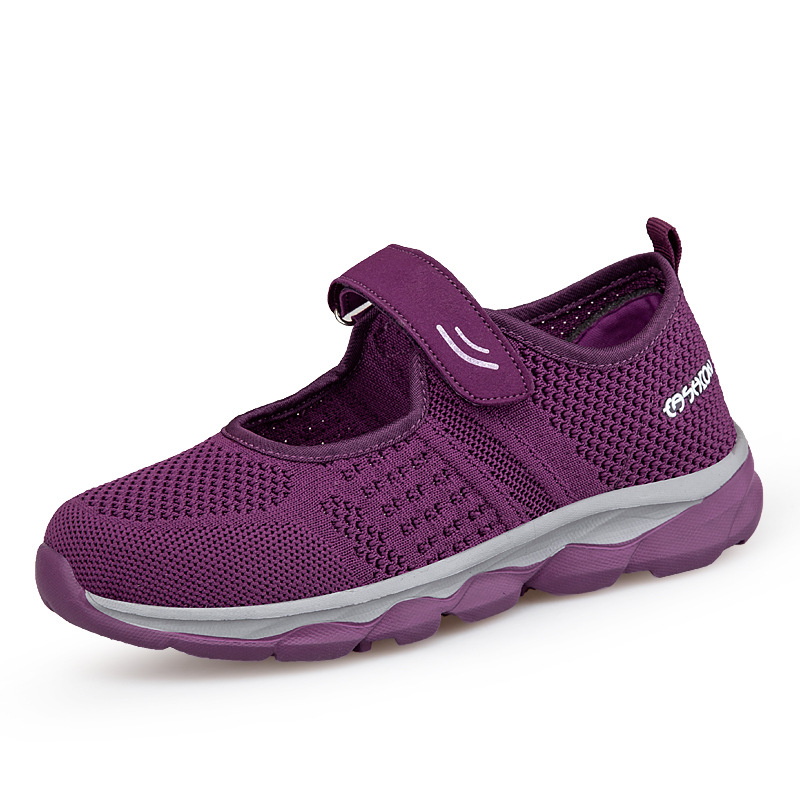 Bequeme Damen Freizeitschuhe, Klettverschluss & atmungsaktiv Obermaterial – ideal für lange Spaziergänge