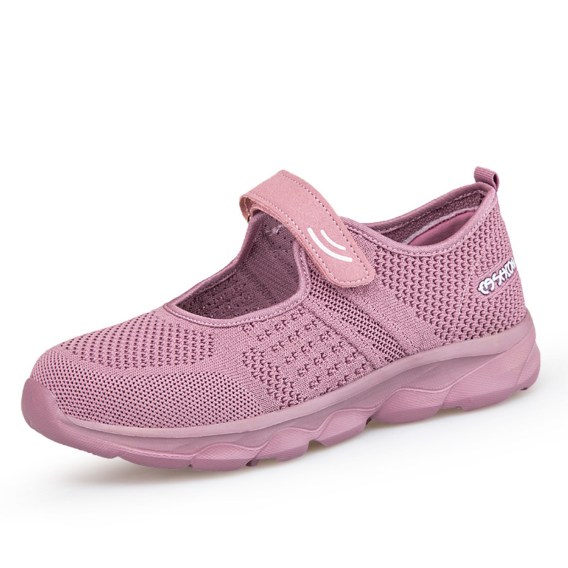 Bequeme Damen Freizeitschuhe, Klettverschluss & atmungsaktiv Obermaterial – ideal für lange Spaziergänge