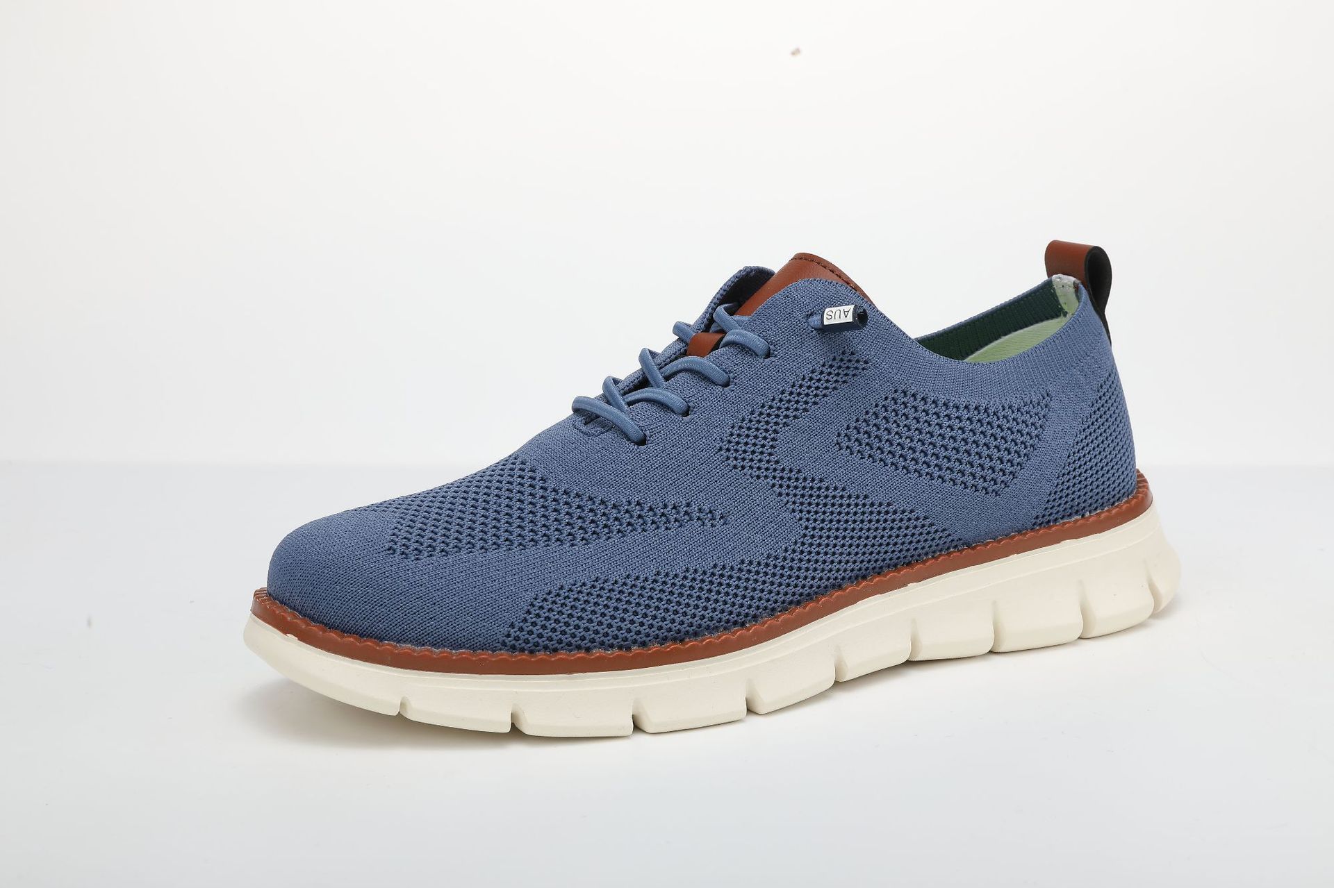 2025 New Cross-Border Lightweight Lace-Up Casual Men'S Shoes Breathable Fly-Woven Loafers Men'S Large Size Men Loafers