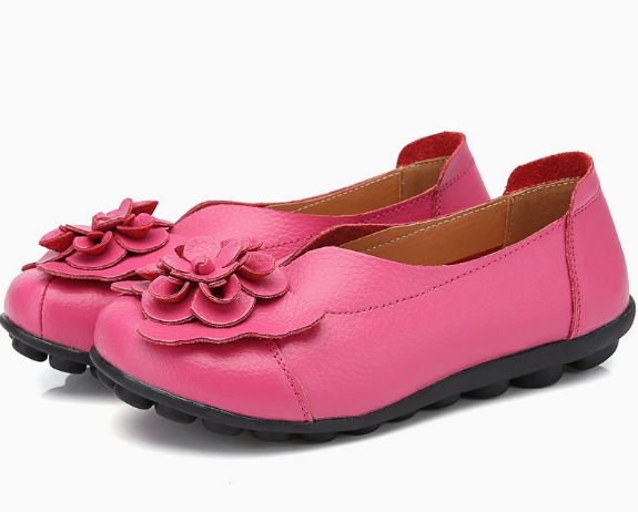 🔥70 % RABATT🔥 Bequeme Damen-Ballerinas aus Leder – Weiche Sohle, Halt für jeden Tag und ganztägiger Tragekomfort