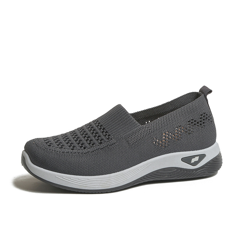 Orthopädische Schuhe – atmungsaktive, gestrickte Laufschuhe mit rutschfester Sohle.