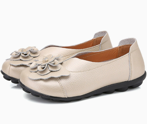 🔥70 % RABATT🔥 Bequeme Damen-Ballerinas aus Leder – Weiche Sohle, Halt für jeden Tag und ganztägiger Tragekomfort