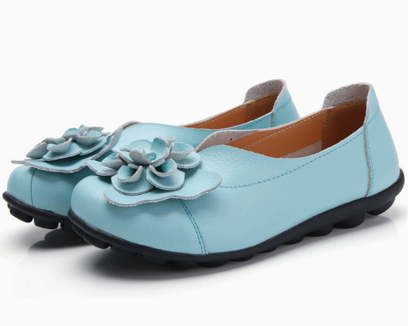 🔥70 % RABATT🔥 Bequeme Damen-Ballerinas aus Leder – Weiche Sohle, Halt für jeden Tag und ganztägiger Tragekomfort