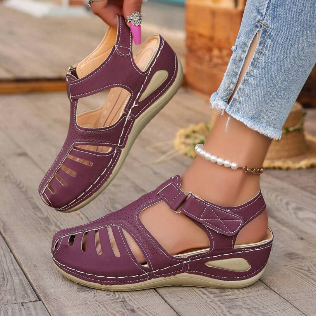 🔥 Verkaufsschlager! Ergonomische Sandalen mit geschlossener Zehe, Bogenstütze, bequem und strapazierfähig im Alltag.