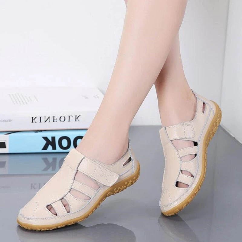 (⏰Aktion – 50% Rabatt 🔥) Klassische Sommersandalen aus hochwertigem Leder mit weicher Sohle für Komfort und Vielseitigkeit.