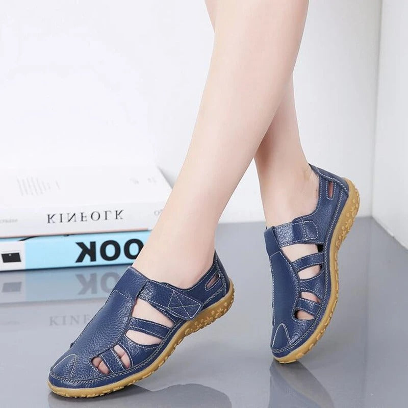 (⏰Aktion – 50% Rabatt 🔥) Klassische Sommersandalen aus hochwertigem Leder mit weicher Sohle für Komfort und Vielseitigkeit.