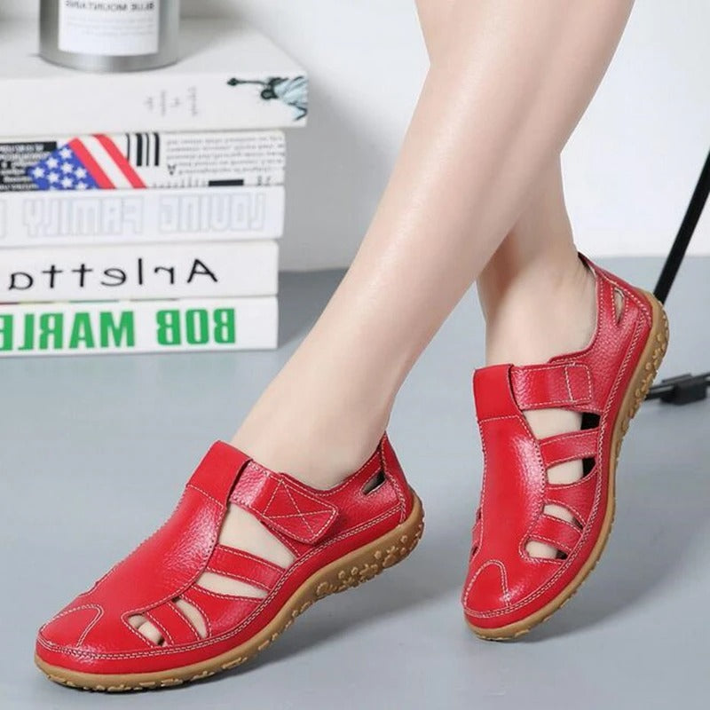 (⏰Aktion – 50% Rabatt 🔥) Klassische Sommersandalen aus hochwertigem Leder mit weicher Sohle für Komfort und Vielseitigkeit.