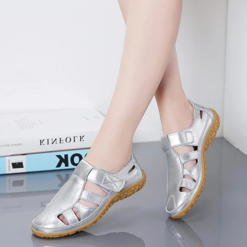 (⏰Aktion – 50% Rabatt 🔥) Klassische Sommersandalen aus hochwertigem Leder mit weicher Sohle für Komfort und Vielseitigkeit.