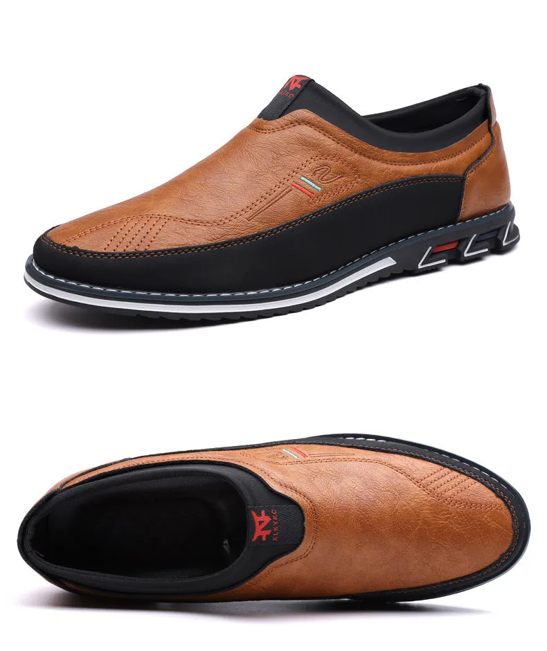 Herren-Slip-on-Oxford-Schuhe – Business-Casual-Loafer für das Büro, elegante Komfort-Schuhe & Fahrerschuhe