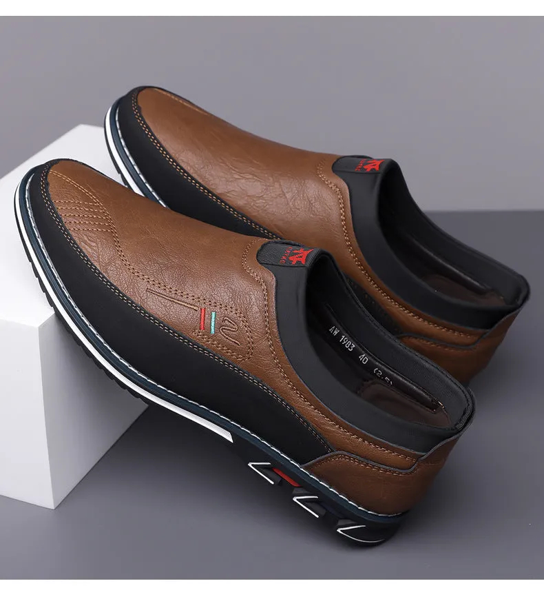 Herren-Slip-on-Oxford-Schuhe – Business-Casual-Loafer für das Büro, elegante Komfort-Schuhe & Fahrerschuhe