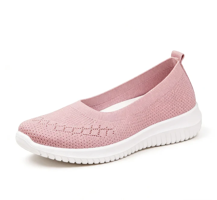 2026 Neue Vintage-Stoffschuhe für Damen, flache Strickschuhe mit Schnalle, Damenschuhe für Frühling und Herbst, Freizeitschuhe für Frauen mittleren Alters und ältere Mütter.