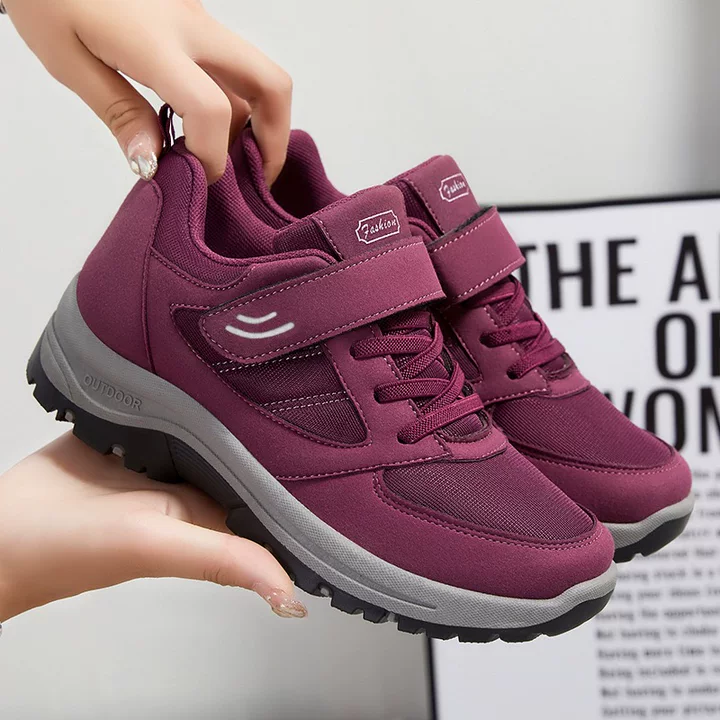 Damen-Walkingschuhe im neuen Stil für Frühling 2026, ideal für Frauen mittleren und höheren Alters, mit Klettverschluss, rutschfester, weicher Sohle.