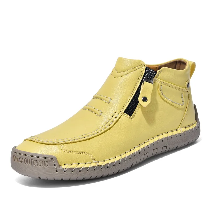 Lederschuhe - Rutschfest - Orthopädisch - Lederstiefel - Herrenschuhe