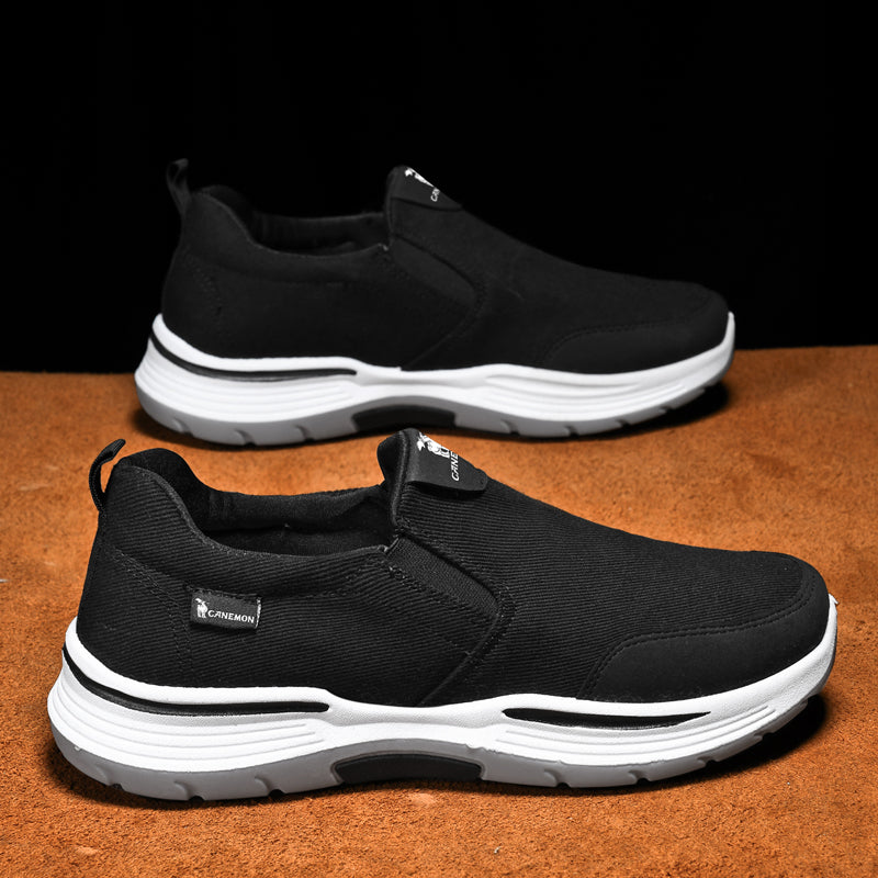 💥Superangebot 50% Rabatt💥 Orthopädische Herren-Slipper zum Gehen – Fußgewölbeunterstützung, ganztägiger Komfort und rutschfeste Gummisohle