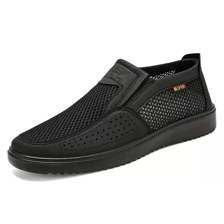 Cross-Border Foreign Trade Large Size Men'S Shoes Summer Mesh New Men'S Cloth Shoes Breathable Slip-On Casual Polyurethane Sandals