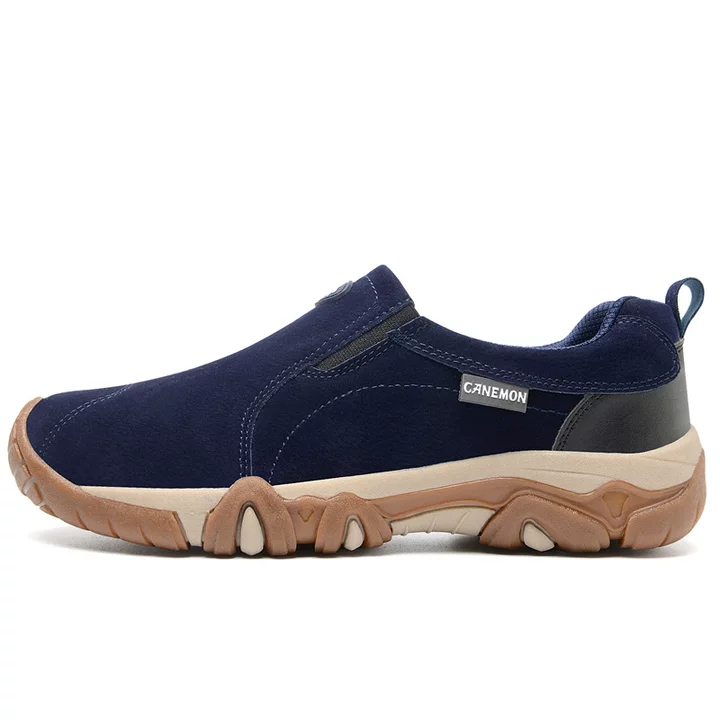 ⏰LETZTER TAG – 70 % RABATT🛒 Slipper aus Schweineleder – Bequeme Outdoor-Wanderschuhe mit rutschfester Sohle, Große Größen bis 47