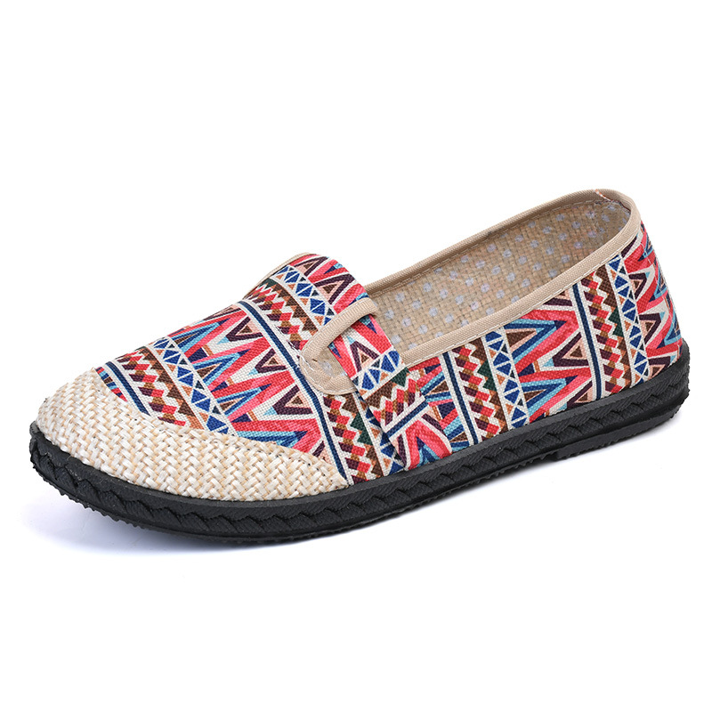 Beijing Cloth Shoes For Women, Middle-Aged And Elderly Mothers, Non-Slip Soft Soles, Tendon Soles, Canvas Work Embroidery